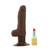 Buy the Shower Stud Super Stud Realistic Multispeed Vibrator with Suction Cup Chocolate Brown Flesh - Cal Exotics