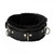 Buy the Strict Premium Black Leather Locking Fur-lined Collar - XR Brands