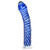 Buy the Icicles #29 7 inch Curved hand blown swirling Glass Dildo in Blue - Pipedream Products