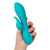 Buy the California Dreaming Santa Monica Starlet 13-function Rechargeable Silicone Thumping G-Spot Rabbit Vibe Blue - Cal Exotics