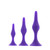 Buy the Booty Call Booty Trainer 3-piece Silicone Butt Plug Kit Purple - Cal Exotics