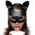 Buy the Bad Kitten Adjustable Black Leather Cat Mask animal role play pussycat - XR Brands Master Series