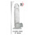 Buy the Crystal Clear 8 inch Realistic Dildo with Suction Cup Strap-On Harness Compatible - Evolved Novelties Adam & Eve