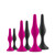 Buy the Luxe Beginner Silicone Anal Booty Plug Set Black - Blush Novelties