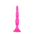 Buy the Booty Call Silicone Triple Hollow Tapered Anal Probe with Suction Cup Pink - Cal Exotics