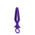 Buy the Booty Call Silicone Groove Hollow Anal Probe Purple - Cal Exotics