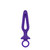 Buy the Booty Call Silicone Groove Hollow Anal Probe Purple - Cal Exotics