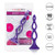 Buy the Booty Call Silicone Triple Hollow Tapered Anal Probe with Suction Cup Purple - Cal Exotics