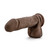 Buy the Dr Skin Mr Magic 9 inch Realistic Dildo with Suction Cup Chocolate Brown - Blush Novelties