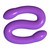 Buy the Classix Double Whammy 17.25 inch Double Ended Dildo in Purple - Pipedream Products