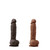 Buy the Colours Pleasures 5 inch Realistic Silicone Dildo with Suction Cup in Dark Brown Chocolate - NS Novelties