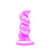 Buy the Harness ready Hookah Super Soft Silicone Dildo Punk Rock Pink Pearl Spiral Caterpillar - Tantus Inc