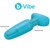 Buy the b-Vibe Rimming Plug 2 20-Function Remote Control Rechargeable Silicone Butt Plug with Spinning Beads in Teal Blue - COTR, Inc