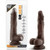 Buy the Dr Skin Stud Muffin 8.5 inch Slim Realistic Dong with Suction Cup in Chocolate Brown Strapon harness compatible - Blush Novelties