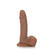 Buy the Emperor Ballsy Realistic PureSkin Dildo with Balls & Suction Cup in Chocolate Brown Flesh - CalExotics Cal Exotics California Exotic Novelties