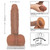 Buy the Emperor Ballsy Realistic PureSkin Dildo with Balls & Suction Cup in Chocolate Brown Flesh - CalExotics Cal Exotics California Exotic Novelties
