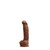 Buy the Colours Dual Density 5 inch Realistic Silicone Dildo in Chocolate Brown Flesh Strapon harness ready - NS Novelties