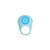 Buy the Pinkie Promise 20-function Rechargeable Silicone Vibrating Finger Ring in light Blue - Evolved Novelties