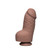 Buy the Fat D 8 inch UltraSkyn Dual Density Realistic Extra Thick Dildo with Balls In Caramel Tan Flesh - Doc Johnson