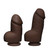 Buy the Fat D 8 inch UltraSkyn Dual Density Realistic Extra Thick Dildo with Balls In Chocolate Brown Flesh - Doc Johnson