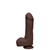 Buy the UnCut D 7 inch UltraSkyn Dual Density Realistic Uncircumcised Dildo with Balls in Chocolate Brown Flesh - Doc Johnson The D