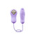 Buy the Sweet Magic Temptation 8-function Heating & Thrusting Rechargeable Silicone Bullet Massager in Fantasy Violet Purple - Zalo USA