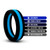 Buy the Performance Silicone Go Pro Cock Ring Black & Blue erection enhancer - Blush Novelties