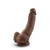 Buy the Mr Mayor 9 inch Realistic Dildo with Balls & Suction Cup in Chocolate Brown Strapon harness compatible - Blush Novelties