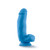 Buy the Neo Elite 7 inch Realistic Dual Density Silicone Dildo with Balls in Neon Blue - Blush Novelties