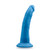 Buy the Neo Elite 7.5 inch Realistic Dual Density Silicone Curved Dildo with Suction Cup in Neon Blue strapon harness dong g-spot p-spot - Blush Novelties