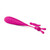 Buy the Noje Quiver 7-function Oscillating Rechargeable in Lily Pink Silicone High Frequency Massager with Attachments - Blush Novelties