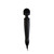 Buy the No 3 Black on Black Silicone Coated Diecast Plug-In Vibrating Wand Massager - Doxy Number three