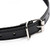 Buy the Padded Black Faux Leather Adjustable Bit Gag & Blindfold - XR Brands