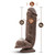 Buy the Dr Skin Mr D 8.5 inch Realistic Dildo with Balls & Suction Cup in Chocolate Brown Strapon harness compatible - Blush Novelties