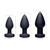 Buy the Booty Sparks Light Up Remote Control 5-Color LED 10-Function Rechargeable Vibrating Silicone Anal Plug in Large Buttplug - XR Brands