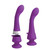 Buy the 3Some Wall Banger G Multi-Function Rechargeable Remote Control Silicone G-Spot Vibrator with Removable Suction Cup in Purple - Pipedream Toys