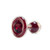 Buy the Sparkle Clear Glass Butt Plug with Red Crystals & Red Gem - Crystal Delights made in the USA