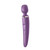 Buy the Wand-er Woman 50-function Rechargeable Silicone Wand Massager Purple & Gold Vibrator - Satisfyer 