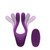 Buy the Tryst V2 Remote Control Bendable Multi Erogenous Zone Silicone Triple Motor 10-function Rechargeable Massager in Purple - Doc Johnson
