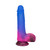 Buy the Naughty Bits Ombré Hombre 10-function Rechargeable Vibrating Realistic Glitter Silicone Dildo with Suction Cup - CalExotics Cal Exotics California Exotic Novelties