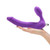 Buy the Strapless Strap-On Classic Vibrating Realistic Premium Silicone Feeldoe Dildo in Violet Purple - Tantus Inc