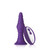 Buy the Pyra Small Remote Control 10-function Rechargeable Ribbed Silicone Butt Anal Plug with Turbo Boost Dark Purple - VVole FemmeFunn Femme Funn Nalone