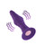 Buy the Pyra Small Remote Control 10-function Rechargeable Ribbed Silicone Butt Anal Plug with Turbo Boost Dark Purple - VVole FemmeFunn Femme Funn Nalone