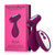 Buy the Plua Remote Control 10-function Rechargeable Silicone Vibrator with Turbo Boost in Dark Fuchsia Pink Butt Anal Plug g-spot - VVole FemmeFunn Femme Funn Nalone