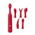 Buy the iVibe Select iQuiver 10-function Rechargeable 7-Piece Silicone Vibrator Set in Red Velvet - Doc Johnson