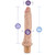 Buy the Dr Skin Vibe #8 10 inch Realistic Multispeed Vibrating Dildo in Mocha Tan variable throbbing speeds - Blush Novelties