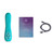 Buy the Poco 16-Function Bendable 2-motor Rechargeable Flexible App-controlled Silicone Smart Bullet Vibrator in Turquoise Blue - MysteryVibe