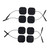 Buy the MOD Designs E/S ElectroStim Body Pads Square Self-Adhesive Cloth Electrodes 8-Pack - 665 Leather