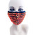 Buy the Deadly Sins Lust Red Chrome Spike Studded Triple Layer Face Mask With replaceable Filter Pocket PPE Personal Protective Equipment - Neva Nude