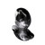 Buy the Ergo Soft Silicone Ergonomic Squishy Anal Butt Plug Platinum Silver & Black Swirl in Extra Small - OXBALLS